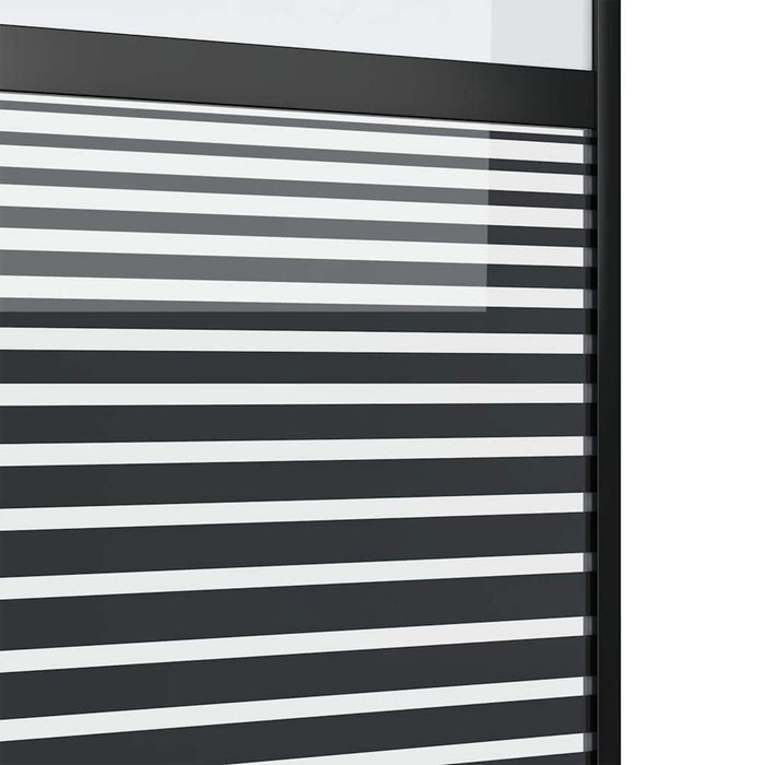 Ușă glisantă Negru 102.5 x 205 cm Sticlă securizată, Aluminiu - WALTI WALTI