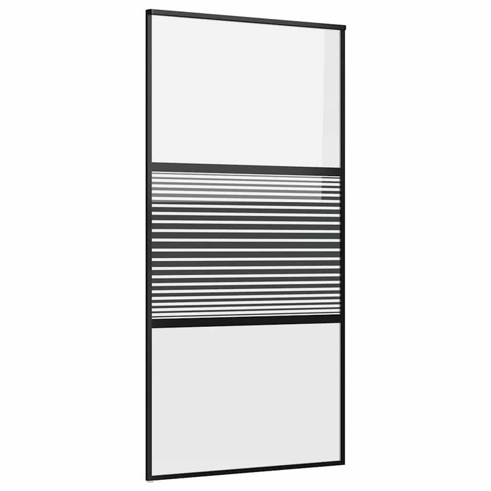 Ușă glisantă Negru 102.5 x 205 cm Sticlă securizată, Aluminiu - WALTI WALTI