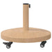 Baze pentru umbrele de exterior Lemn deschis 48 x 48 x 32.5 cm - WALTI WALTI