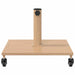 Baze pentru umbrele de exterior Lemn deschis 45 x 45 x 31.5 cm - WALTI WALTI
