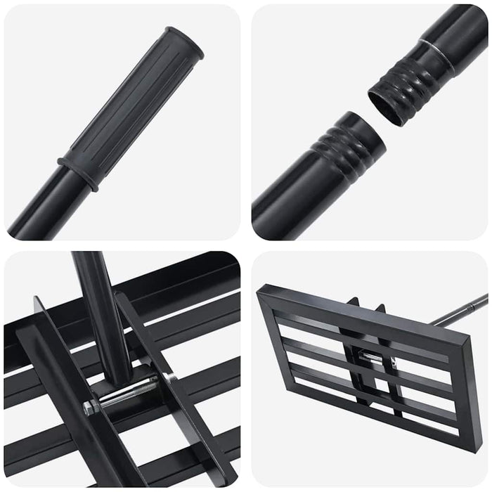 Greblă de grădină Manual Negru Oțel vopsit electrostatic - WALTI WALTI