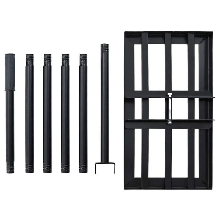 Greblă de grădină Manual Negru Oțel vopsit electrostatic - WALTI WALTI
