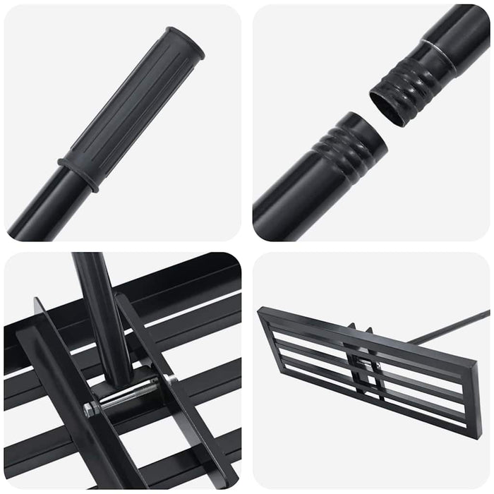 Greblă de grădină Manual Negru Oțel vopsit electrostatic - WALTI WALTI