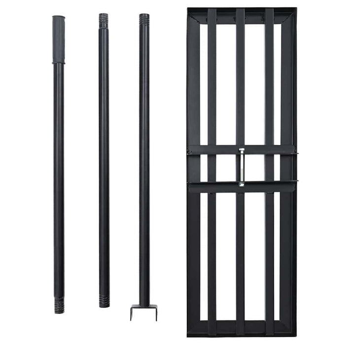 Greblă de grădină Manual Negru Oțel vopsit electrostatic - WALTI WALTI