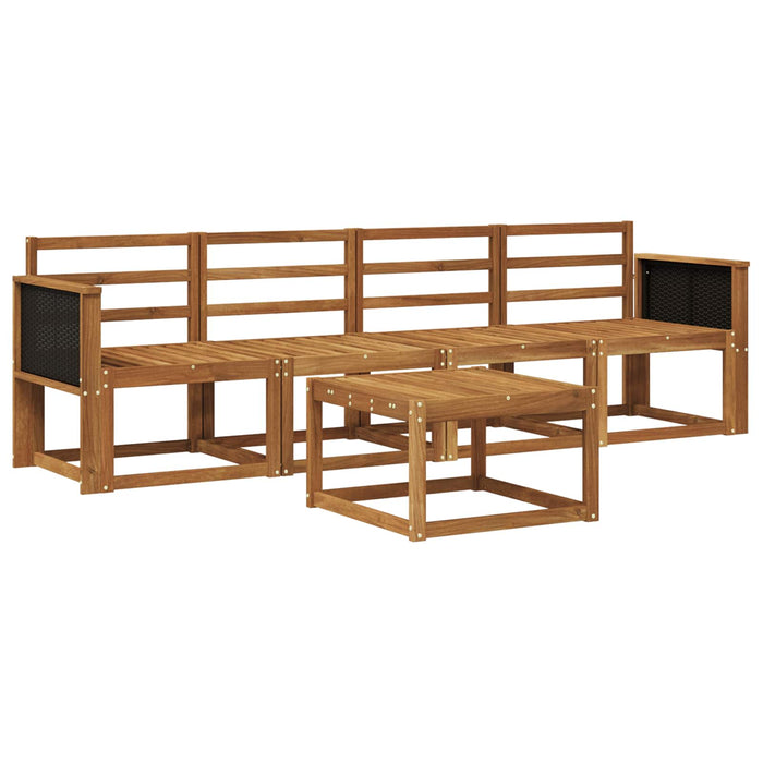 Set de canapele de exterior 4 pcs natural Lemn Solid de Acacia WALTI