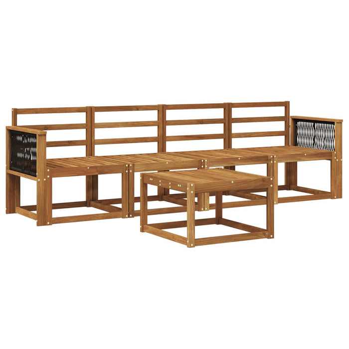 Set de canapele de exterior 4 buc. natural Lemn Solid de Acacia WALTI
