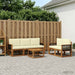 Set de canapele de exterior cu pernă 6 pcs Natural și Crem - WALTI WALTI