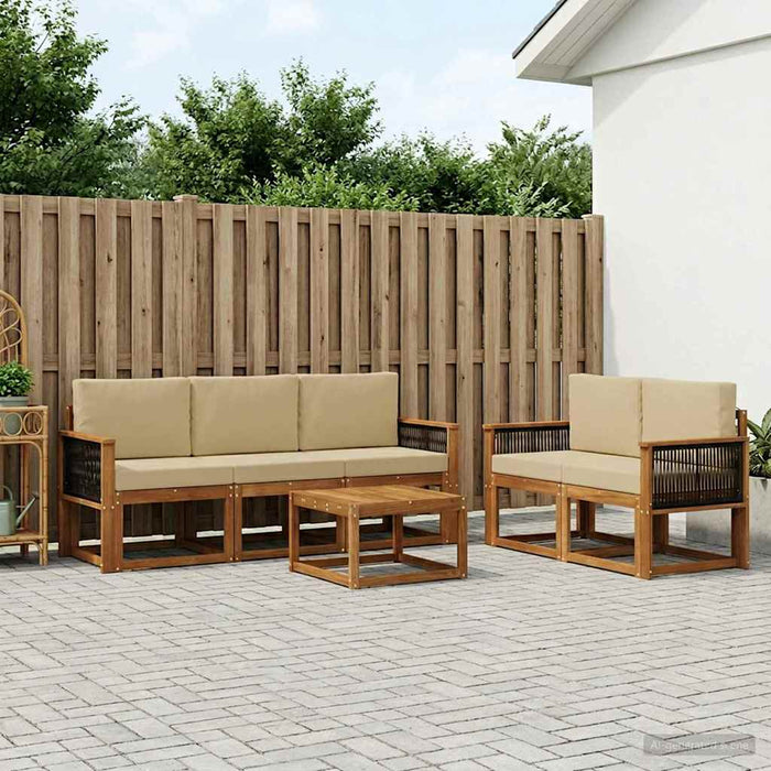 Set de canapele de exterior cu pernă 6 pcs WALTI