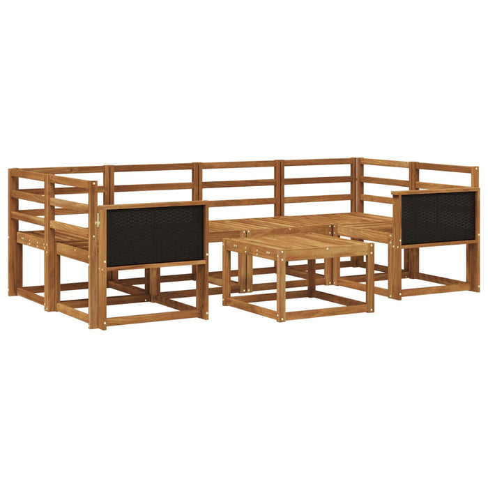 Set de canapele de exterior 5 pcs natural Lemn Solid de Acacia WALTI