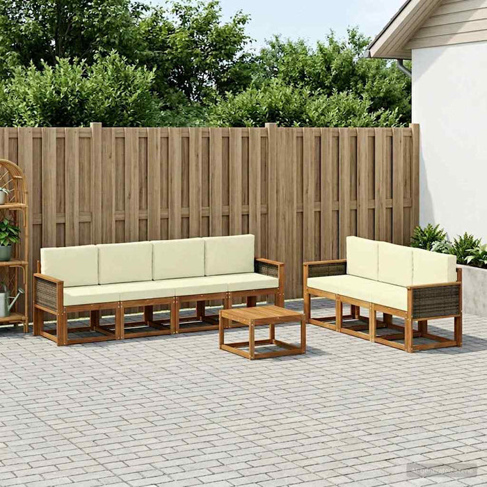 Set de canapele de exterior cu pernă 7 pcs WALTI
