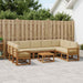 Set de canapele de exterior cu pernă 10 pcs Natural și Bej - WALTI WALTI