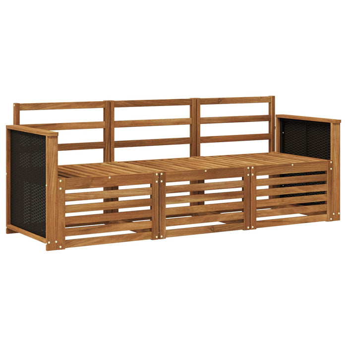 Seturi de canapele 3 pcs Lemn Solid de Acacia WALTI