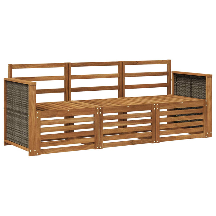 Seturi de canapele 3 pcs Lemn Solid de Acacia WALTI