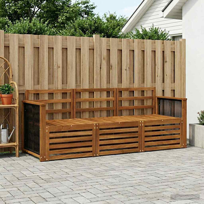 Seturi de canapele 3 pcs Lemn Solid de Acacia WALTI