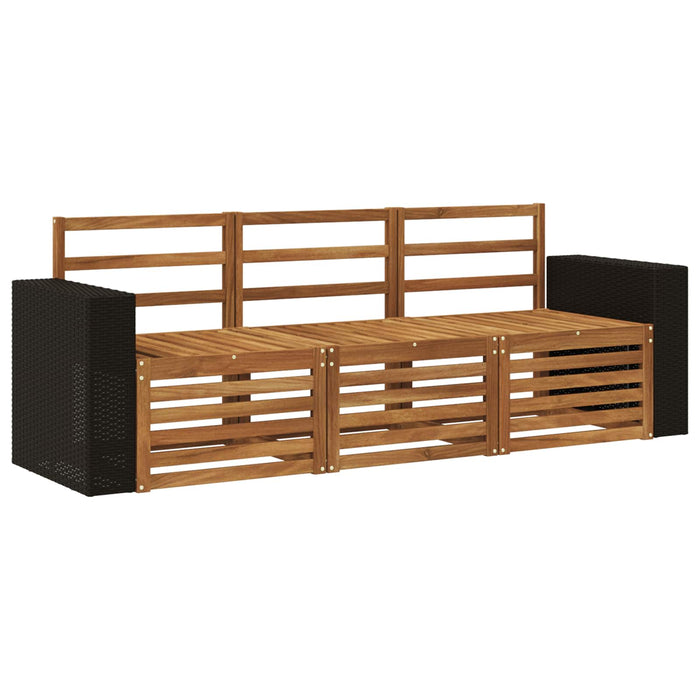 Seturi de canapele 3 pcs Lemn Solid de Acacia WALTI
