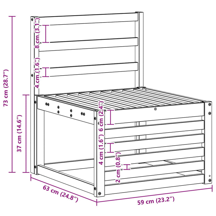 Seturi de canapele 3 pcs Lemn Solid de Acacia WALTI