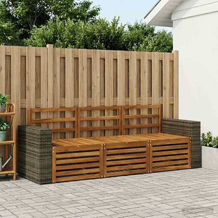 Seturi de canapele 3 pcs Lemn Solid de Acacia WALTI