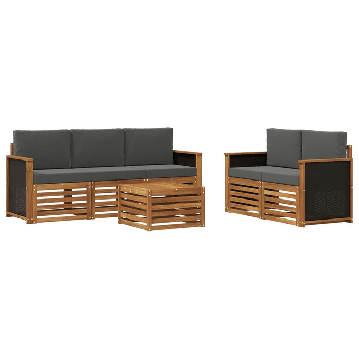 Seturi de canapele Lemn Solid de Acacia WALTI