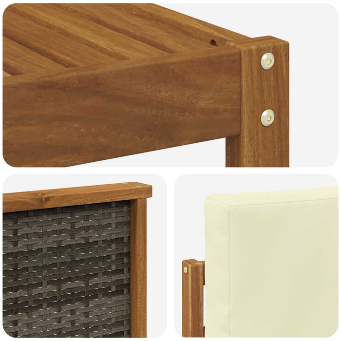 Seturi de canapele 6 pcs Lemn Solid de Acacia WALTI