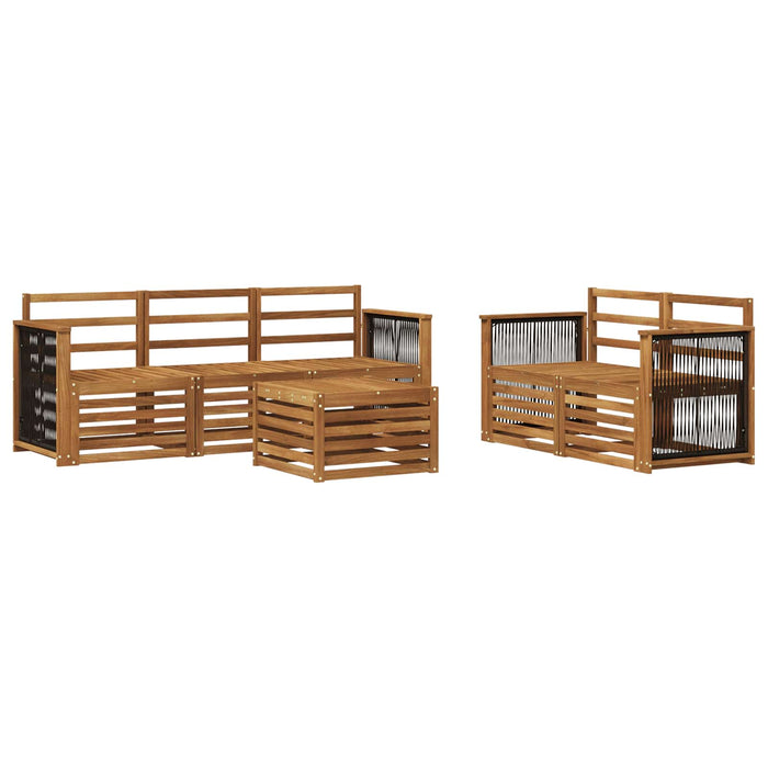 Seturi de canapele 6 pcs Lemn Solid de Acacia WALTI