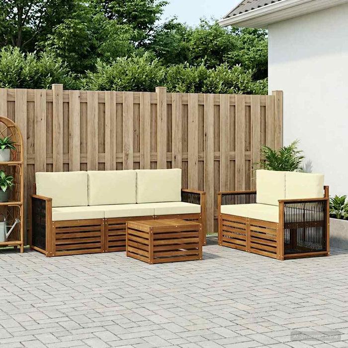 Seturi de canapele Lemn Solid de Acacia WALTI