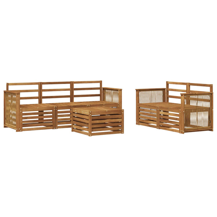 Seturi de canapele 6 pcs Lemn Solid de Acacia WALTI