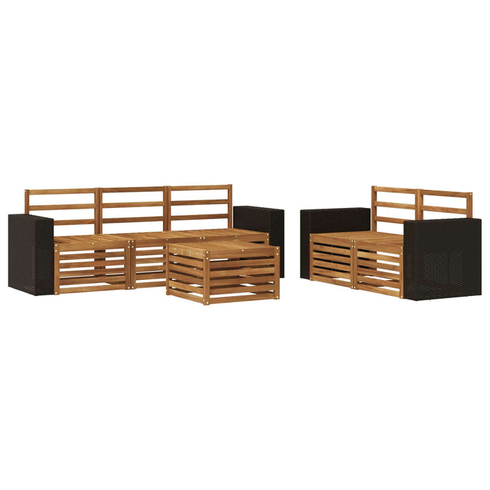 Seturi de canapele Lemn Solid de Acacia WALTI