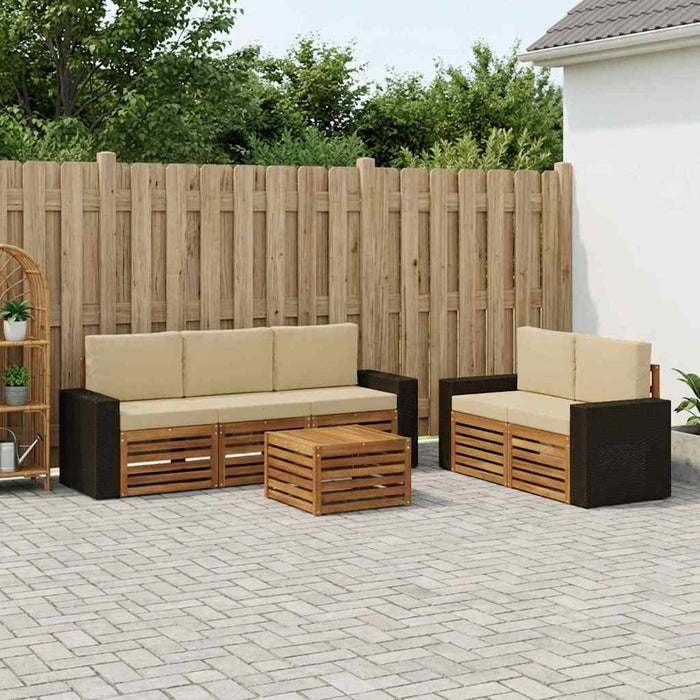 Seturi de canapele Lemn Solid de Acacia WALTI
