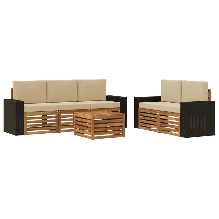 Seturi de canapele Lemn Solid de Acacia WALTI