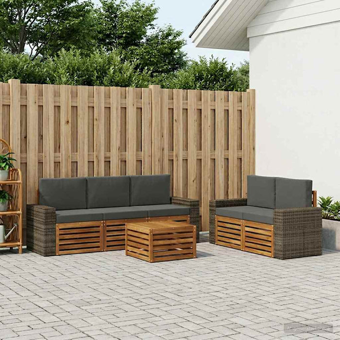 Seturi de canapele Lemn Solid de Acacia WALTI