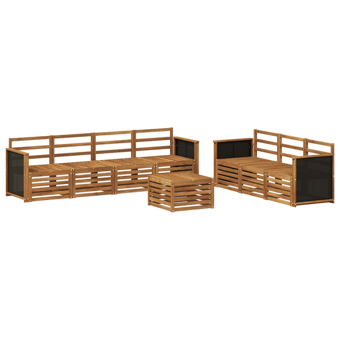 Seturi de canapele 8 pcs Lemn Solid de Acacia WALTI