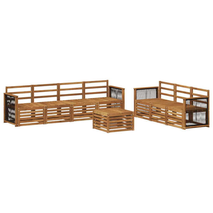 Seturi de canapele 8 pcs Lemn Solid de Acacia WALTI