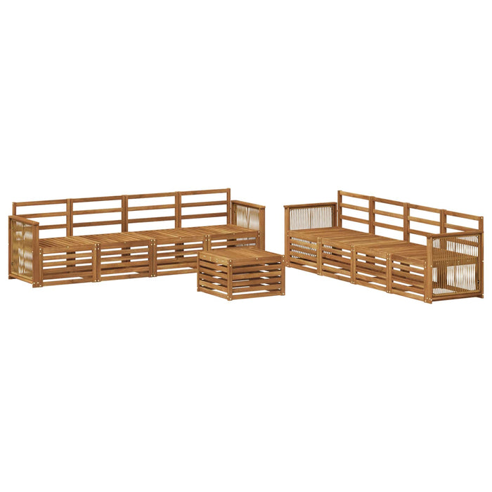 Seturi de canapele 9 pcs Lemn Solid de Acacia WALTI