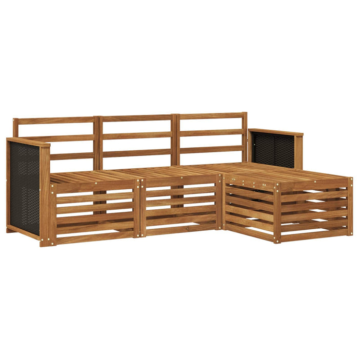 Set de canapele de exterior 4 pcs natural WALTI