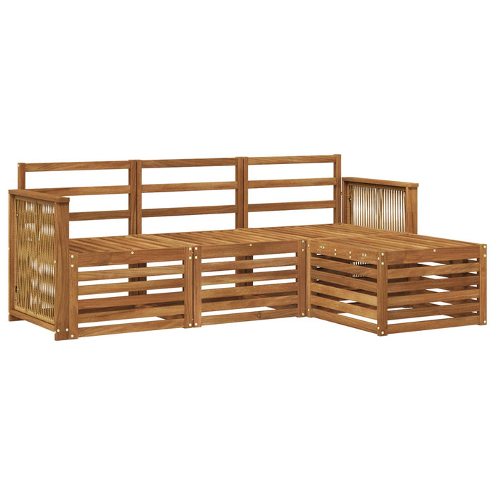 Set de canapele de exterior 4 pcs natural WALTI