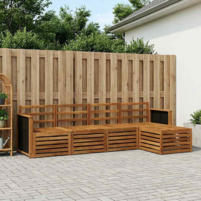 Set de canapele de exterior 5 pcs natural WALTI