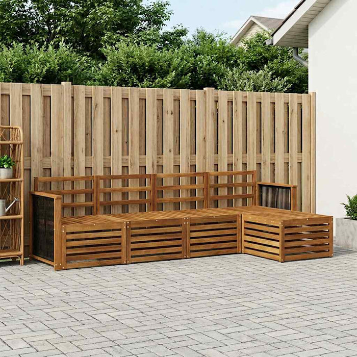 Set de canapele de exterior 5 pcs natural WALTI