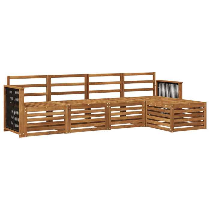 Set de canapele de exterior 5 pcs natural WALTI