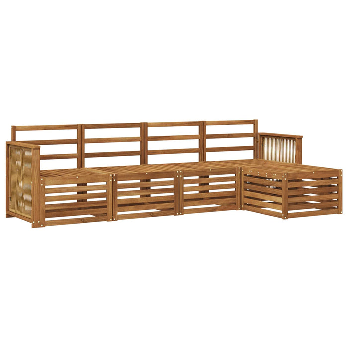 Set de canapele de exterior 5 pcs natural WALTI