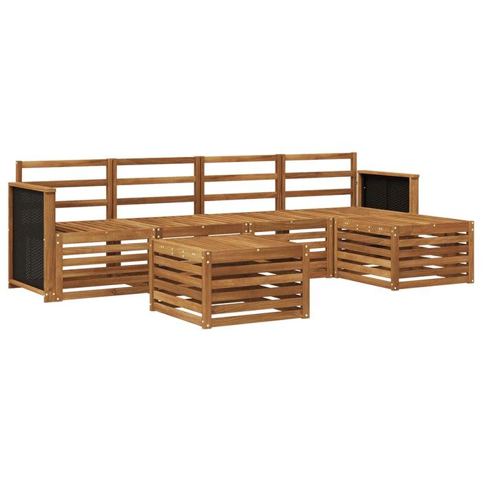 Set de canapele de exterior 6 pcs natural WALTI