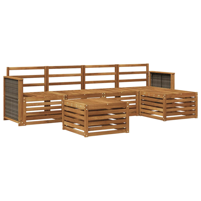Set de canapele de exterior 6 pcs natural WALTI