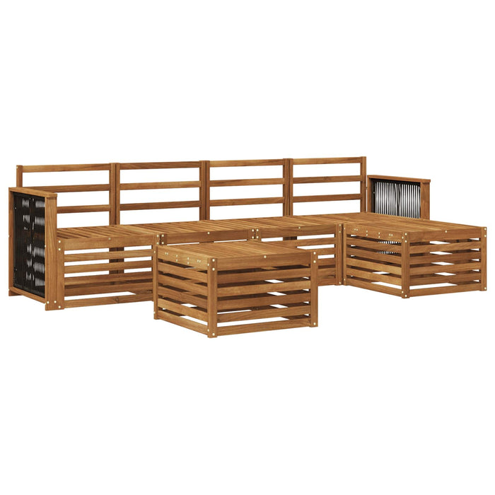 Set de canapele de exterior 6 pcs natural WALTI