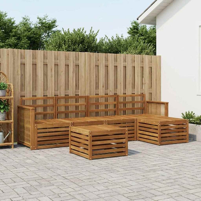 Set de canapele de exterior 6 pcs natural WALTI