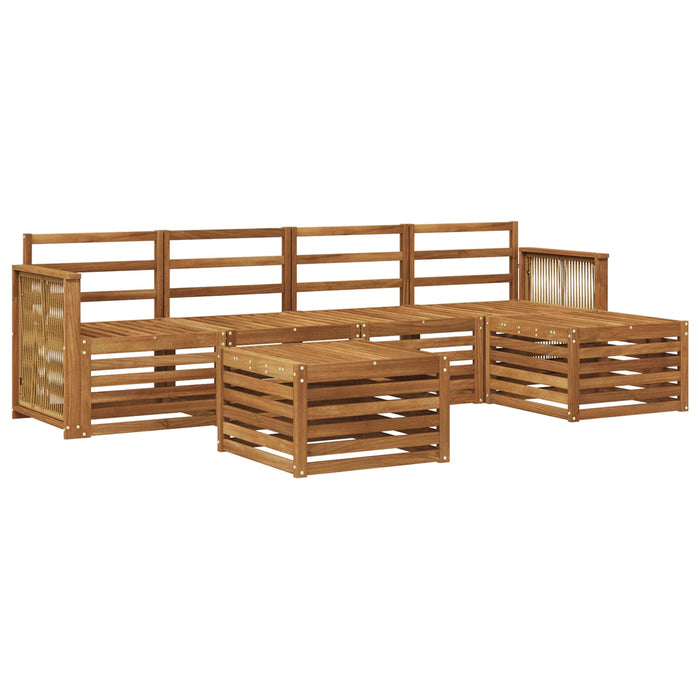 Set de canapele de exterior 6 pcs natural WALTI