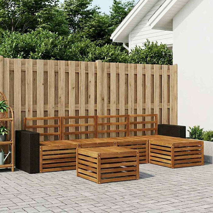 Set de canapele de exterior 6 pcs natural WALTI