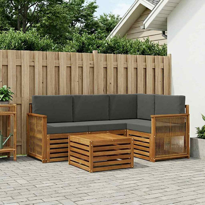 Set de canapele de exterior 5 pcs Natural și Antracit WALTI