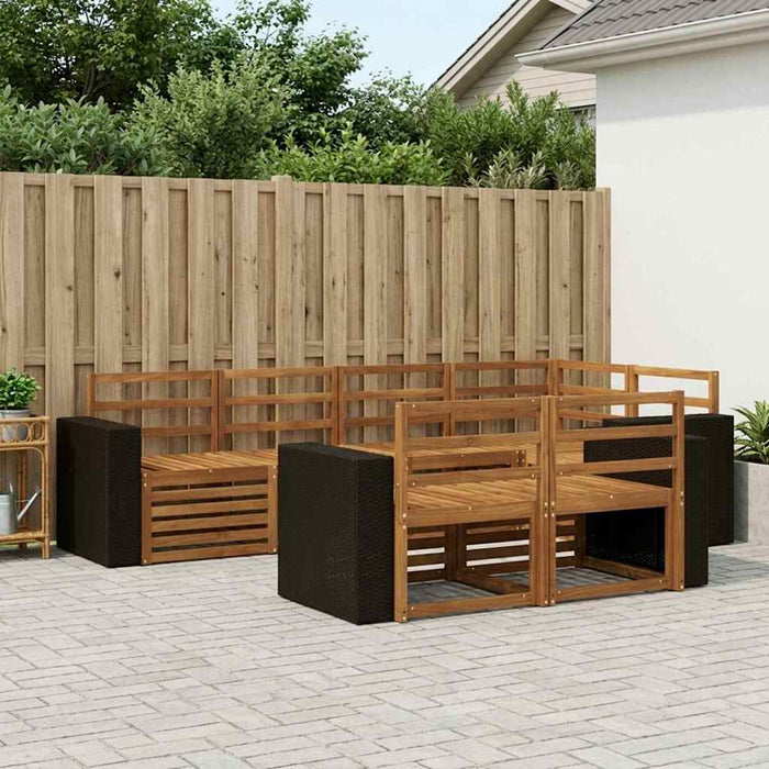 Set canapea sectională 7 pcs natural WALTI