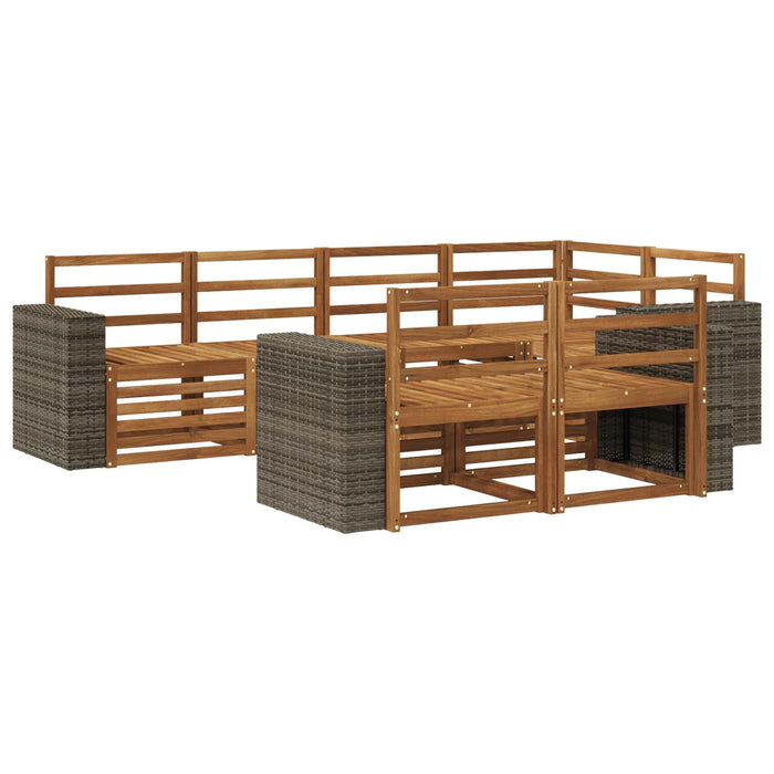 Set canapea sectională 7 pcs natural WALTI