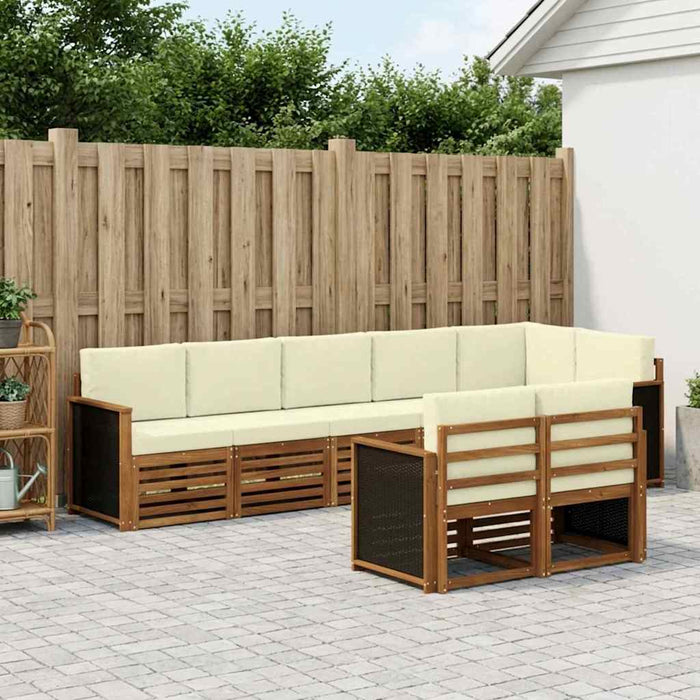 Seturi de canapele Lemn Solid de Acacia WALTI
