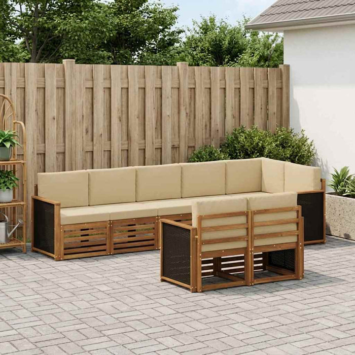 Seturi de canapele Lemn Solid de Acacia WALTI